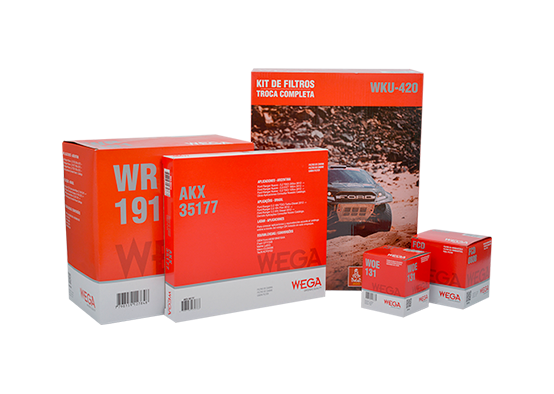 Kit de Filtros Automotivos Wega Motors